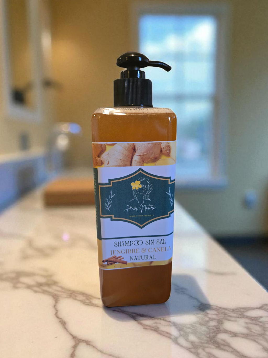 Shampoo de gengibre y canela